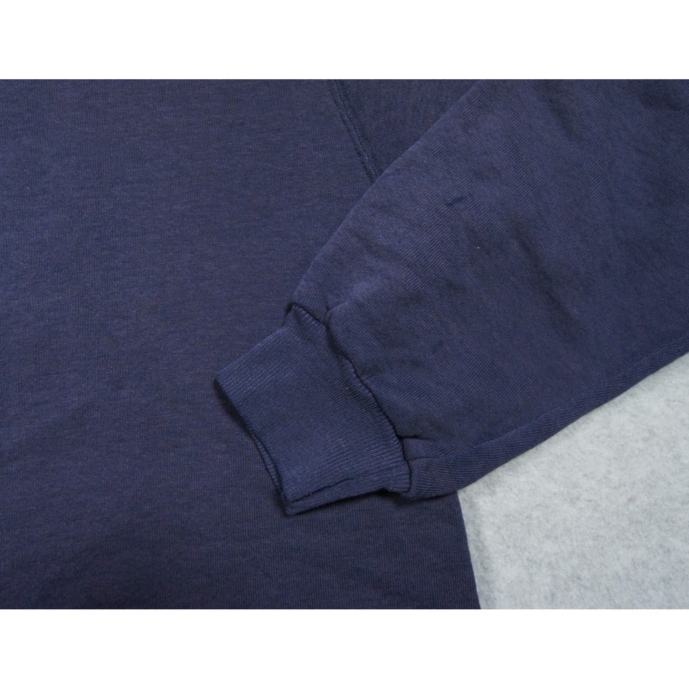 Vintage University of Michigan Sweatshirt Mens Large Blue 80s Crewneck Russell - Picture 8 of 14